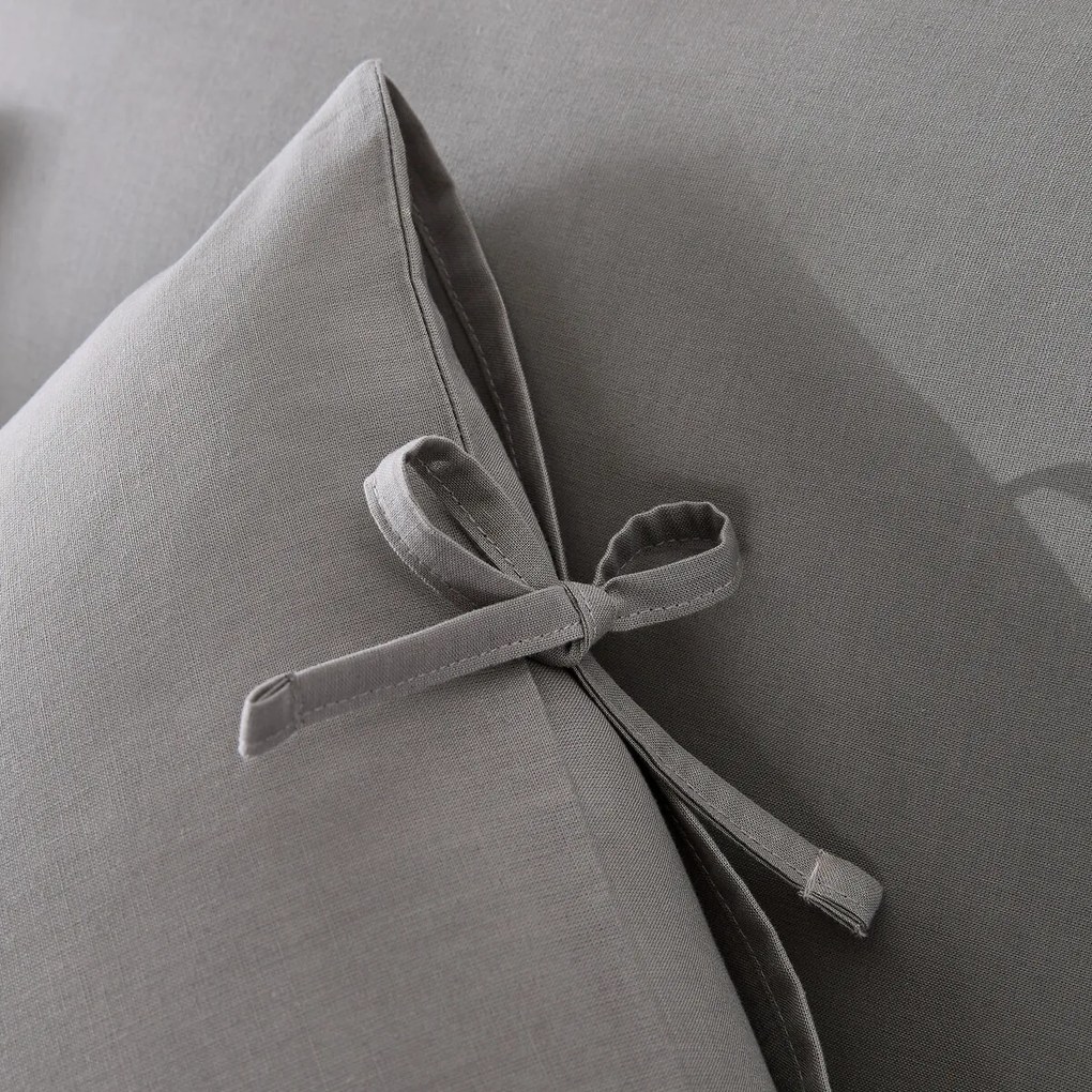 Effen kussensloop te strikken in katoen , Scenario