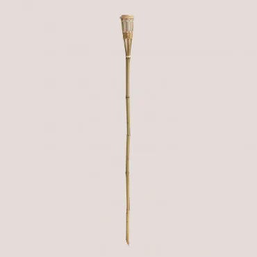 Led-zonnelamp Voor Buiten In Bamboe Tasya ↑145 Cm - Sklum