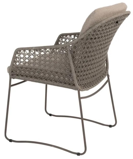 4 Seasons Outdoor Moretti dining chair terre met hoge rugleuning  Tuinstoel    bruin weerbestendig