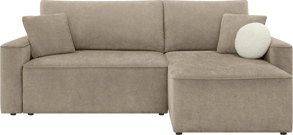 Hoekbank Boston 771, Aanwezig, Beige, Aanwezig, 259x158x100cm, 146 kg, Poten: Kunststof