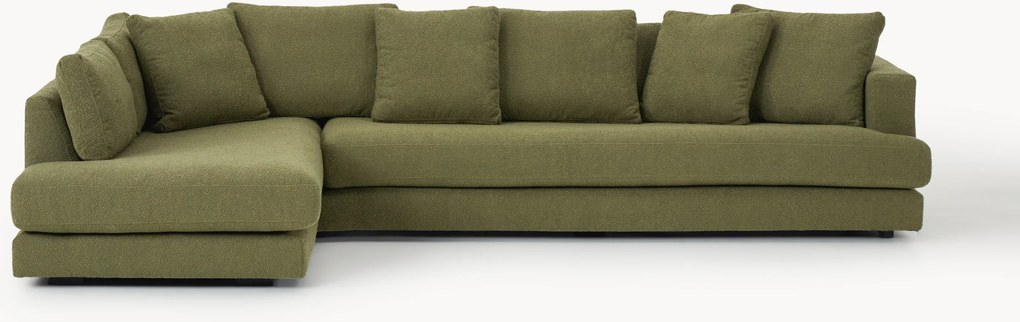 Bouclé hoekbank Tribeca (4-zits)