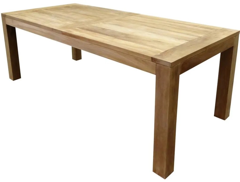 Krista dining tuintafel 220x100xH77,5 naturel teak