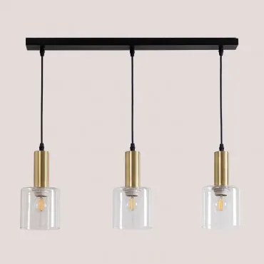 Hanglamp Van Ijzer En Glas Andaluz Zwart - Sklum