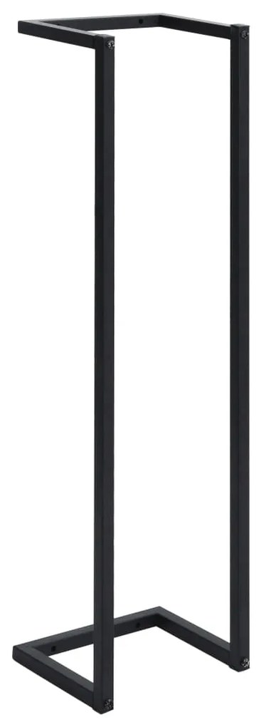 vidaXL Handdoekenrek 25x20x95 cm ijzer zwart