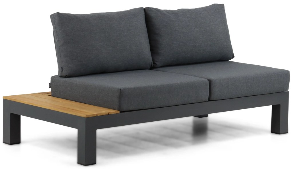Loungeset 5 personen Aluminium/Teak Grijs Lifestyle Garden Furniture Vittoria