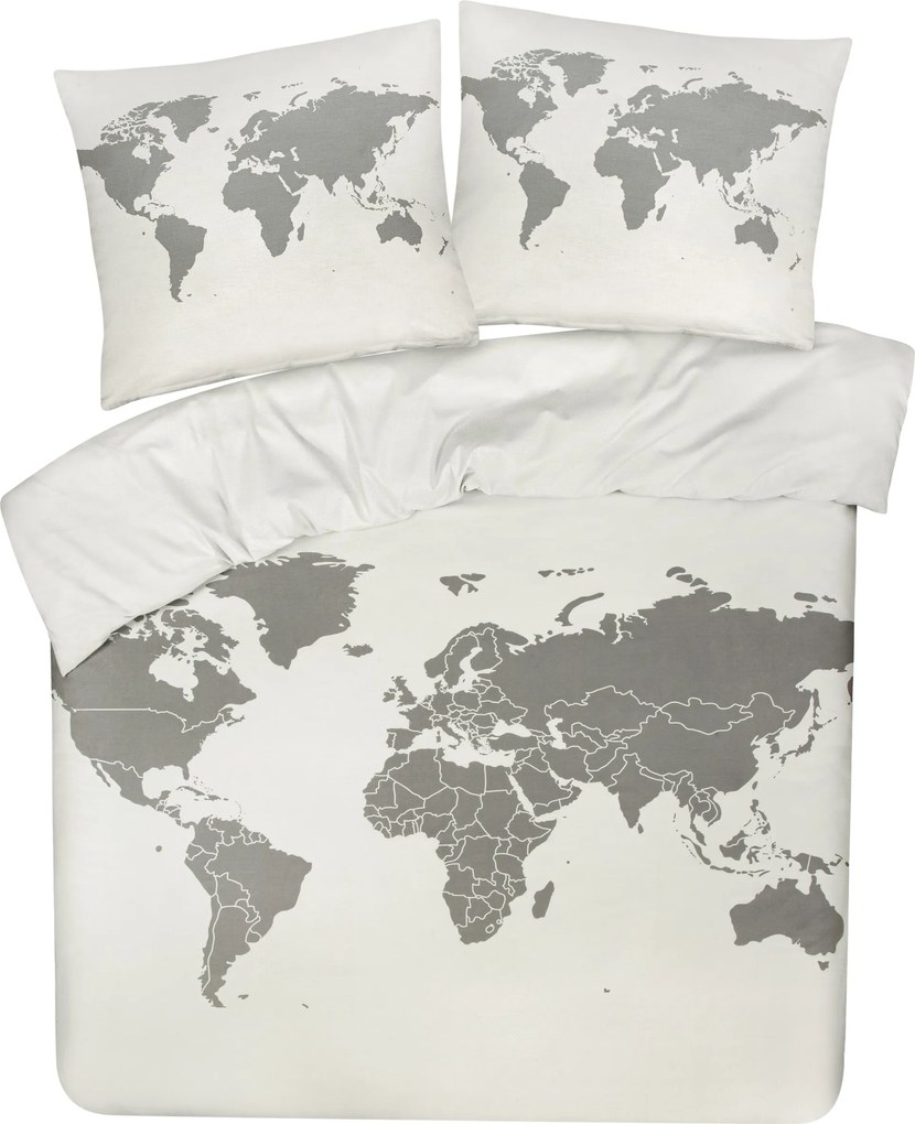Dekbedovertrek My Design - 100% katoen - 140x200 - wereld