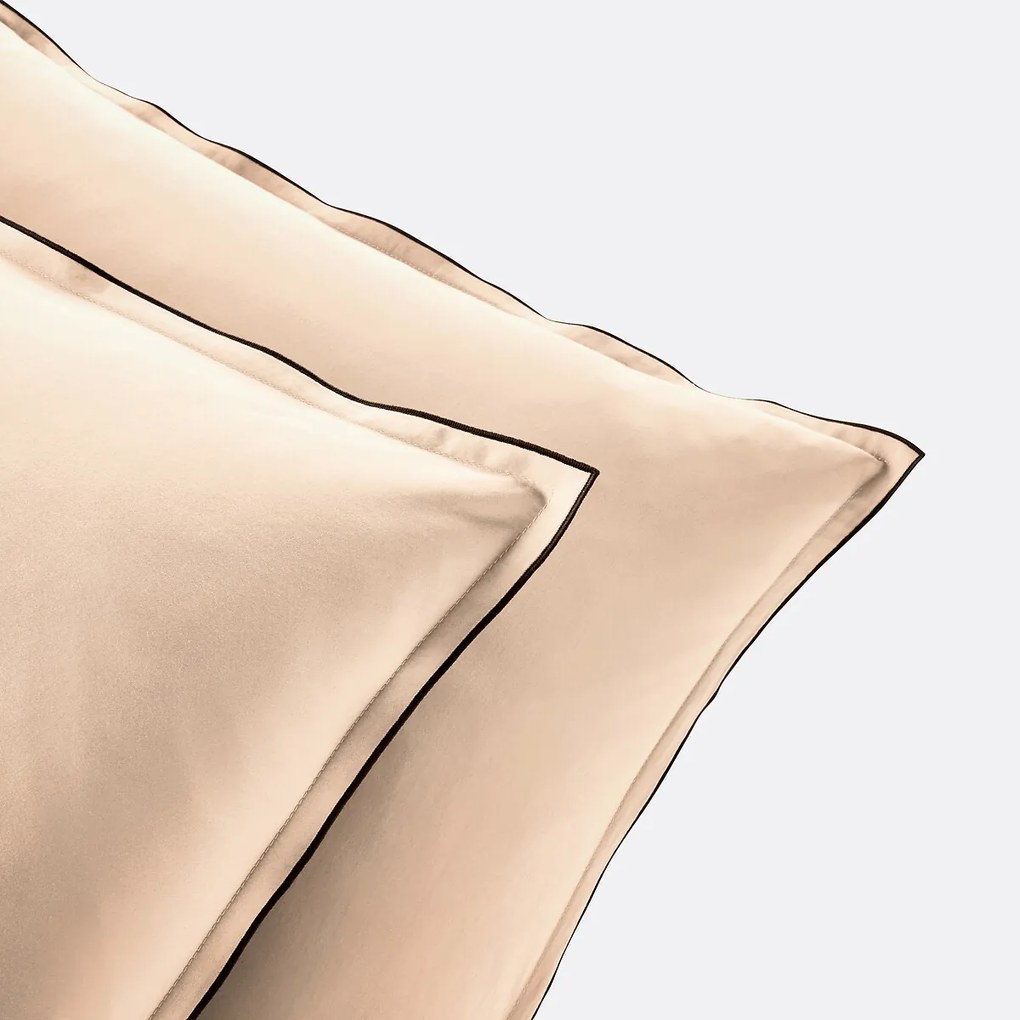 Kussensloop in gewassen katoensatijn van 118 draden, Victor uni