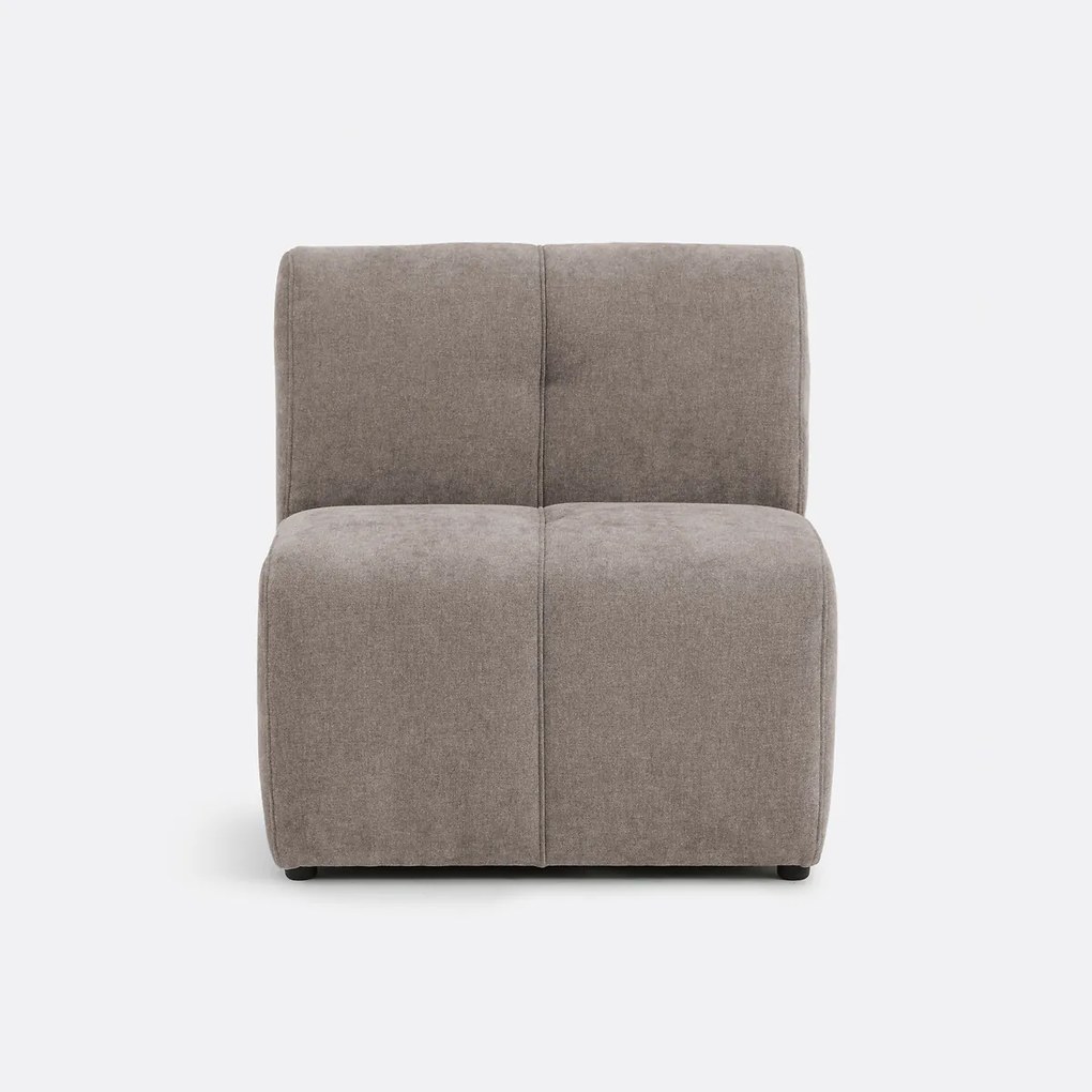 Modulaire tafelzetel, 1-zits, in fijne chenille, ANETA