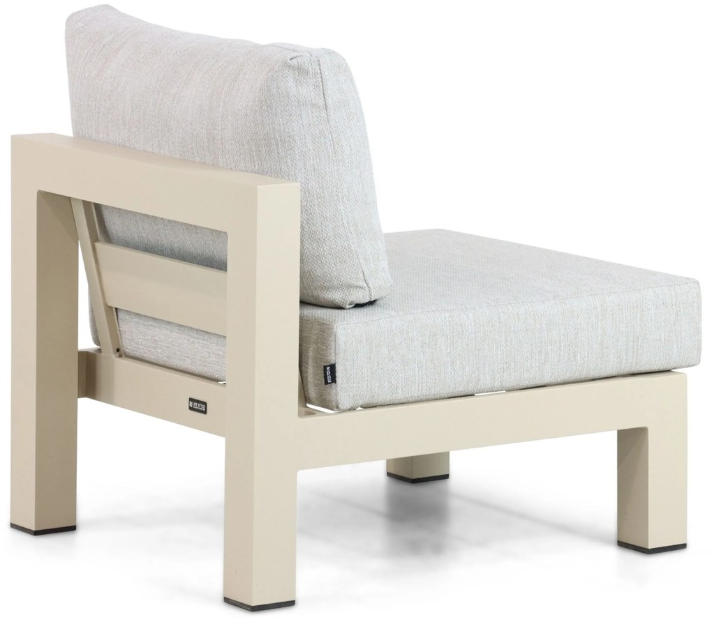 Hoek loungeset 6 personen Aluminium Taupe Lifestyle Garden Furniture Luca