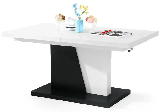 Mazzoni GRAND NOIR wit / zwart, salontafel