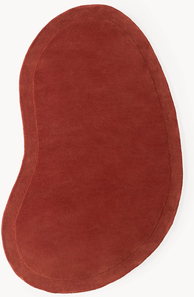 Handgetuft wollen vloerkleed Kadey in organische vorm