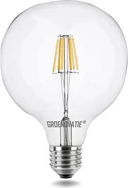 E27 LED Filament Globelamp 6W Warm Wit Dimbaar 125mm
