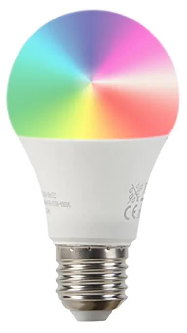 Smart romantische vloerlamp wit incl. Wifi A60 - Feather Modern E27 rond Binnenverlichting Lamp