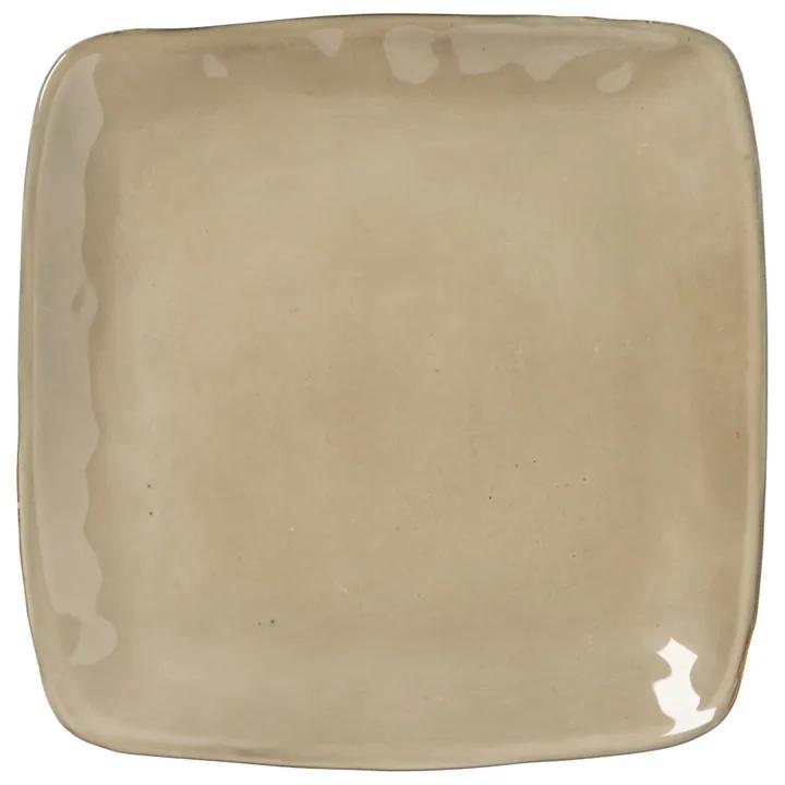 Vierkant bord Toscane - bruin - 25 cm