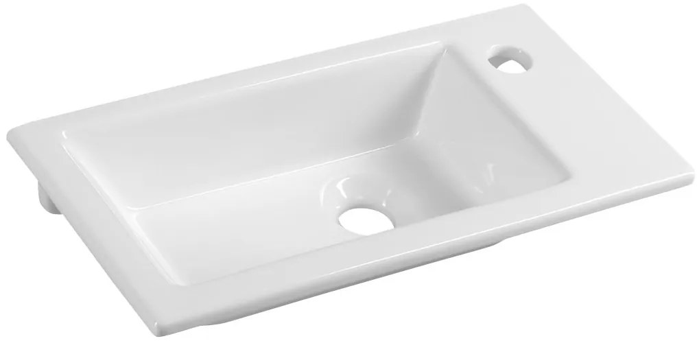 Aqualine Zoja toiletmeubel met witte fontein 50x25x50cm wit