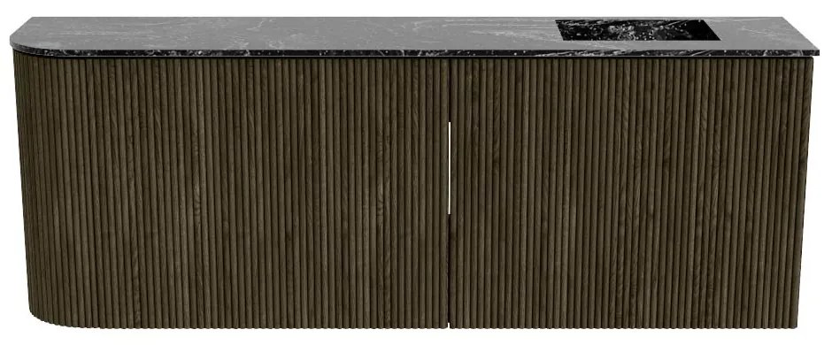 Mondiaz Joya DLux 110cm toiletmeubel ronding links shadow met wastafel faye rechts zonder kraangat lava