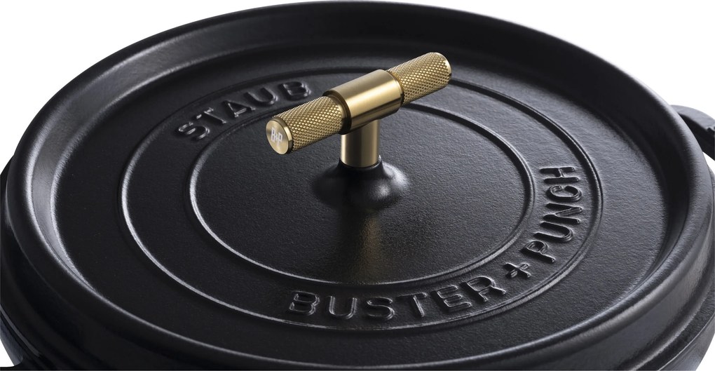 Staub La Cocotte Cocotte Buster+Punch 28 cm / 6,75 l, Rond, Zwart - La Cocotte - Staub