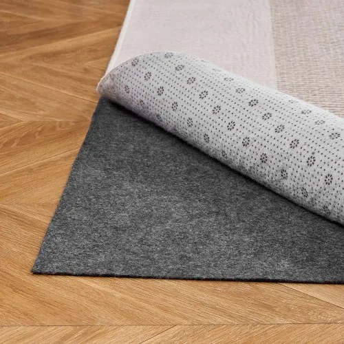 VEVOR tapijtonderlegger, antislipmat 2438,4 x 3048 x 3 mm, op maat te snijden tapijtstopper gemaakt van polyester en TPR met rubberen pad, antislip en waterdicht, universeel voor alle vloeren, lades en kofferbakken.