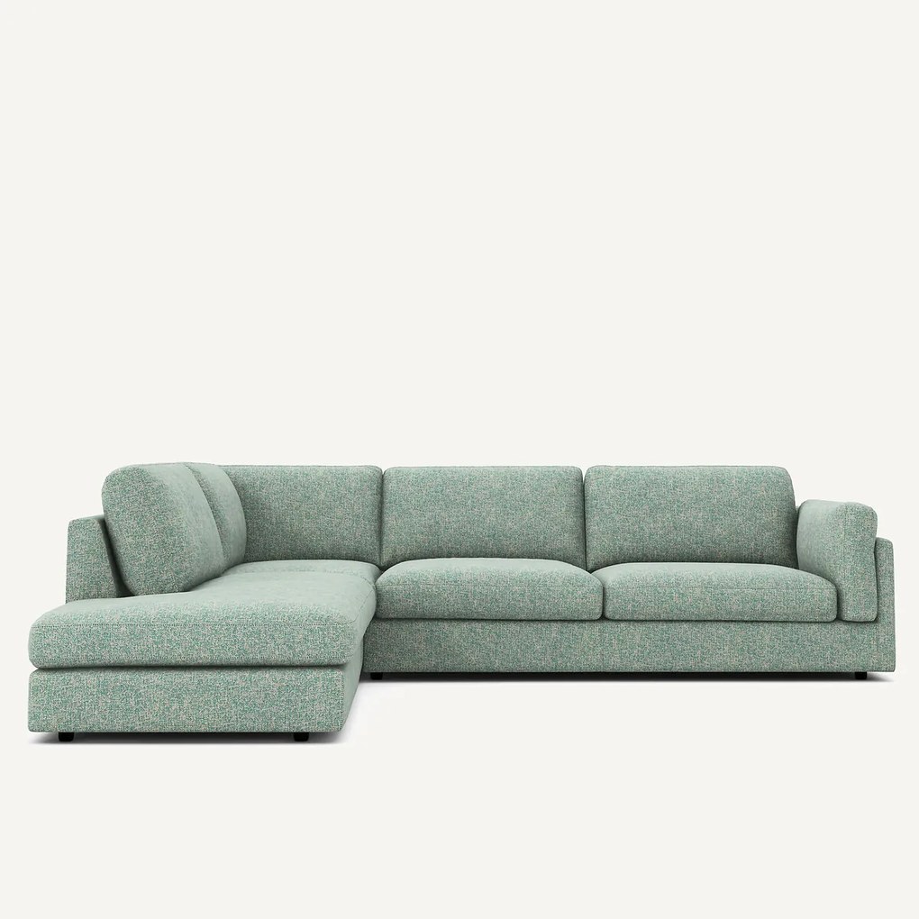 Hoekzetel met longchair van katoenmix César