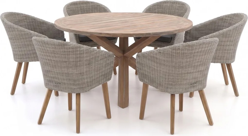 Diningset Intenso | 6 personen | Tuinset teakhout | 7-delig | Kees Smit Tuinmeubelen