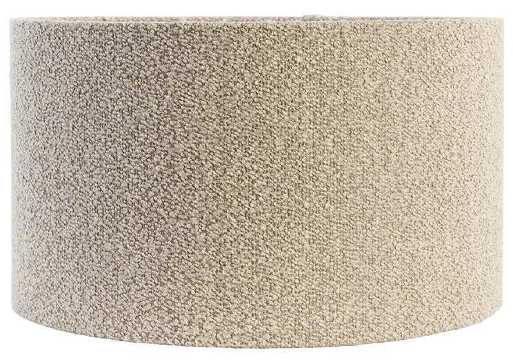 Stoffen Boucle lampenkap taupe 35/35/20 Design, Modern cilinder / rond