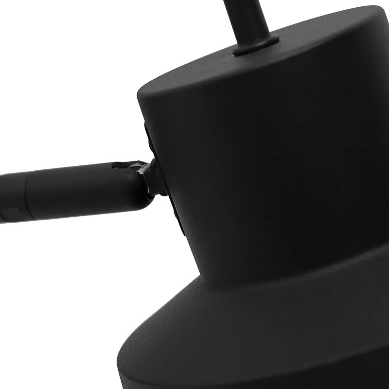 Retro wandlamp zwart draai- en kantelbaar - Chappie