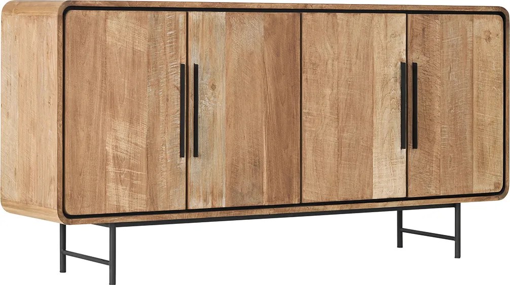 DTP Home Evo Teak Dressoir Met Ronde Hoeken 180 Cm - 180x40x90cm.