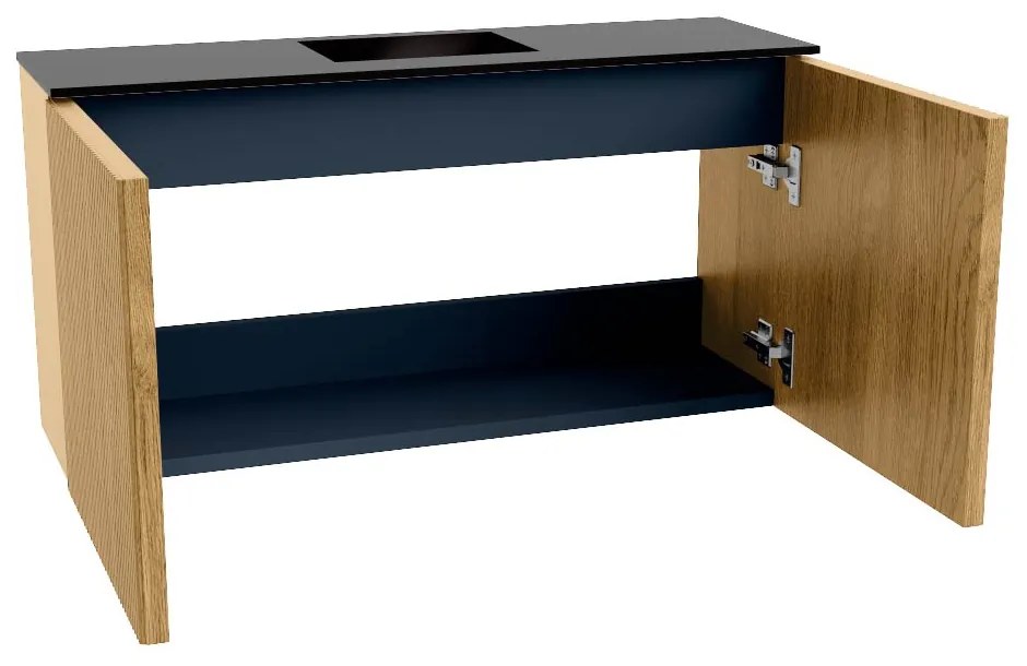 Mondiaz Joya 80cm toiletmeubel oak met wastafel faye midden 1 kraangat urban