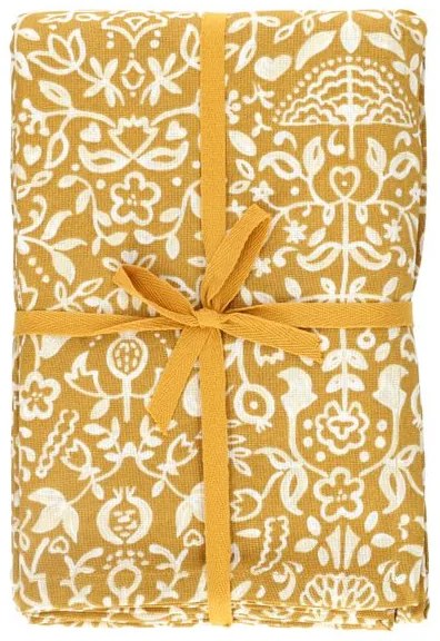 Tafelkleed extra lang, GOTS bio-katoen, decoratief, 145 x 350 cm