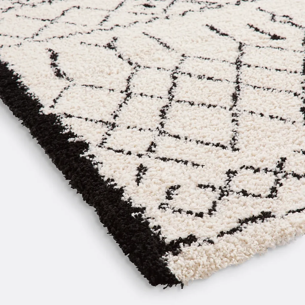 Vloerkleed in Berber stijl, vierkante vorm, Afaw