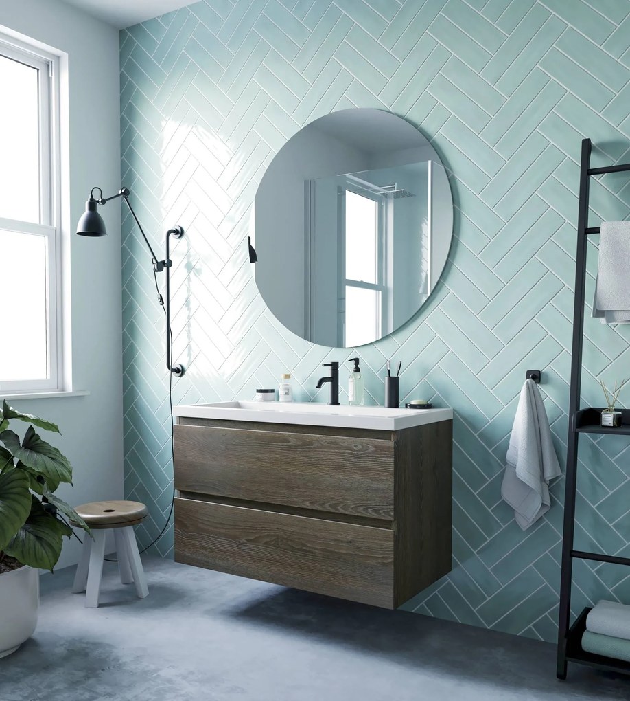 Ben Vario badmeubel incl. wastafel 100x51x64cm sepia eiken