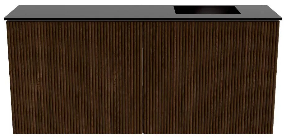 Mondiaz Joya 90cm toiletmeubel walnut met wastafel faye rechts 1 kraangat urban