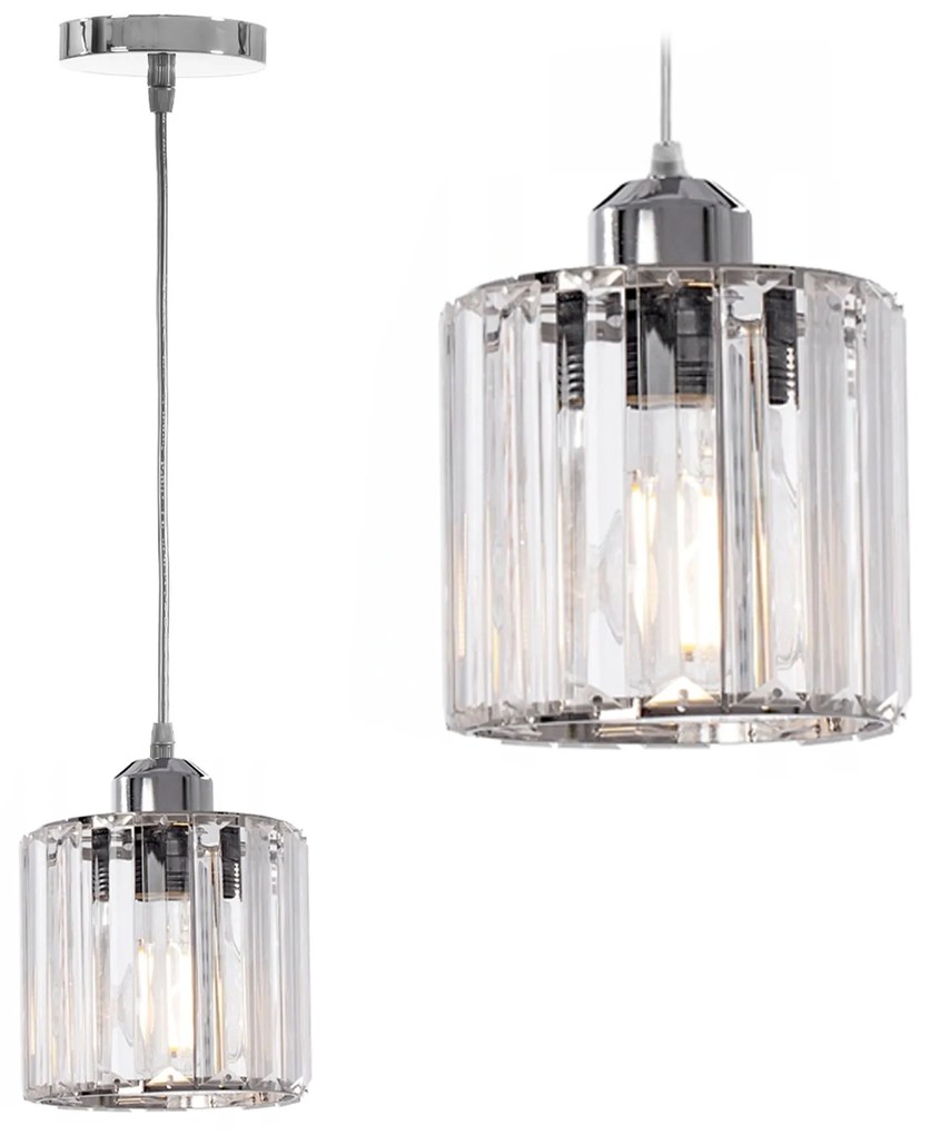 Kristalzilver Plafondlamp APP508-1CP