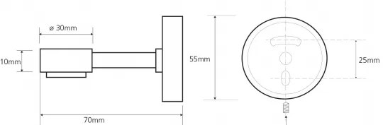 Sapho X-Round zeephouder magnetisch