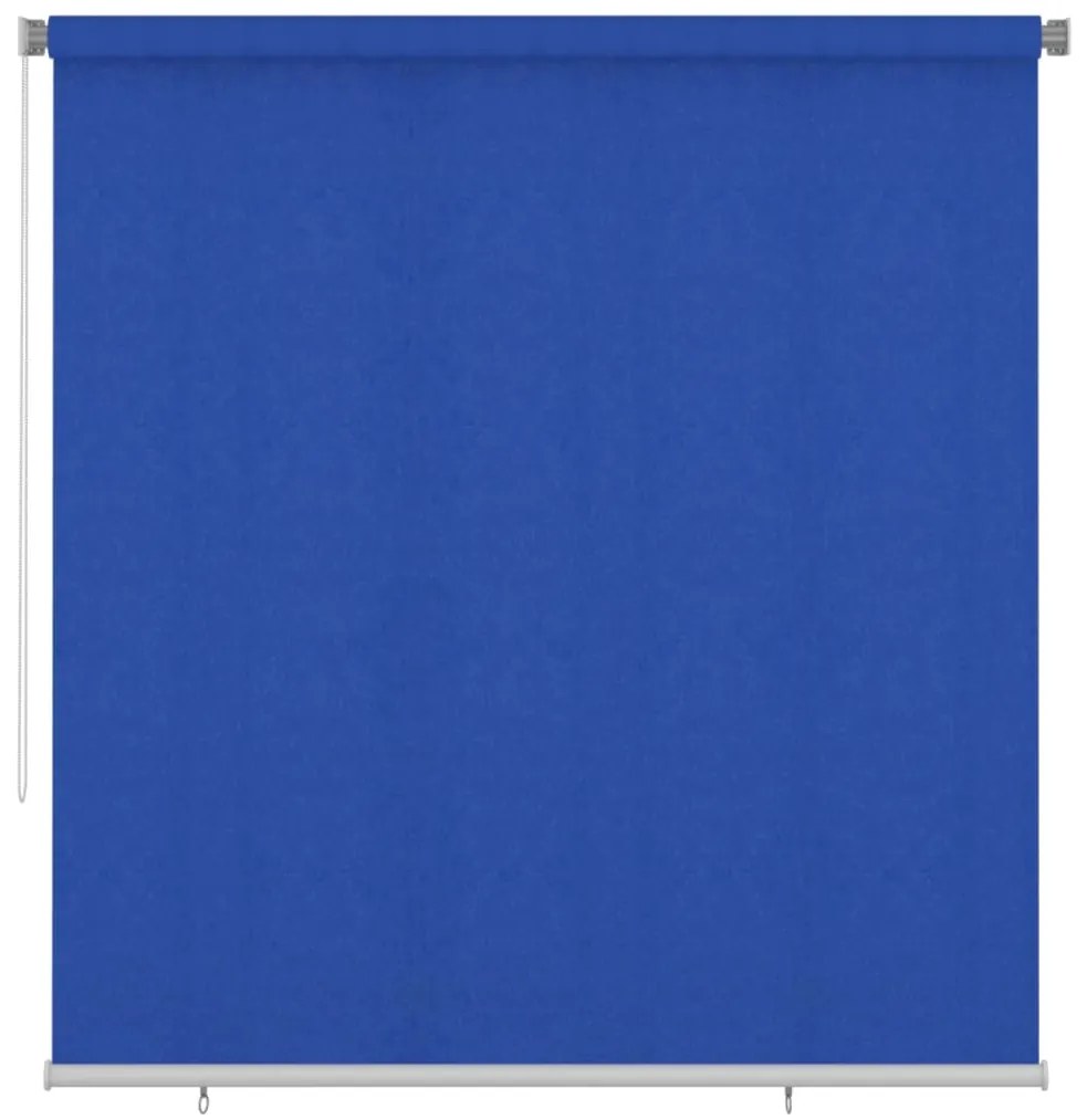 vidaXL Rolgordijn voor buiten 220x230 cm HDPE blauw