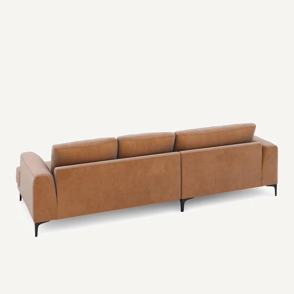 XL hoekbank links in fluweel, MARSILE