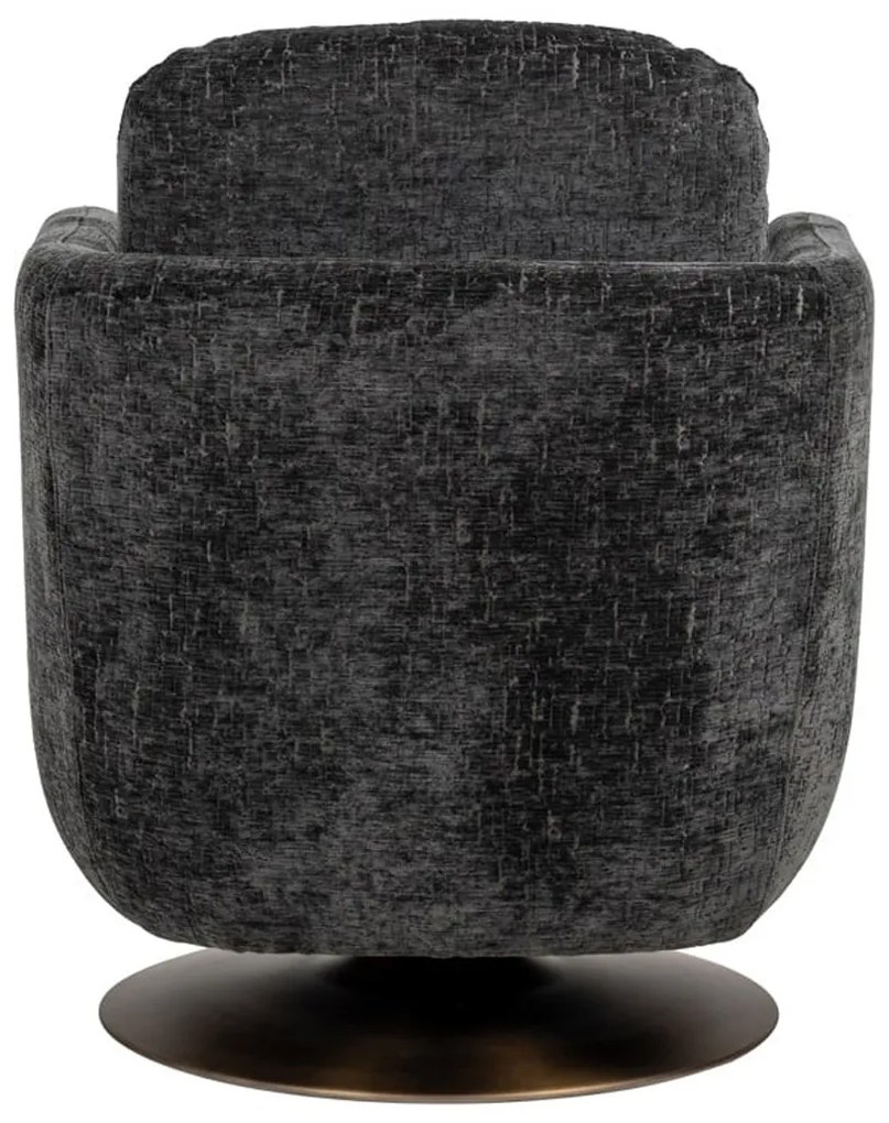 Richmond Interiors Turner Chenille Draaifauteuil Graphite Island