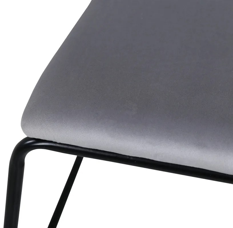 Jörn Eetkamerstoel - Floor - Lichtgrijs - Fluweel - Jörn