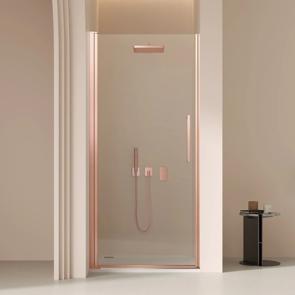 Saniclear Clearline douchedeur 100cm geborsteld koper