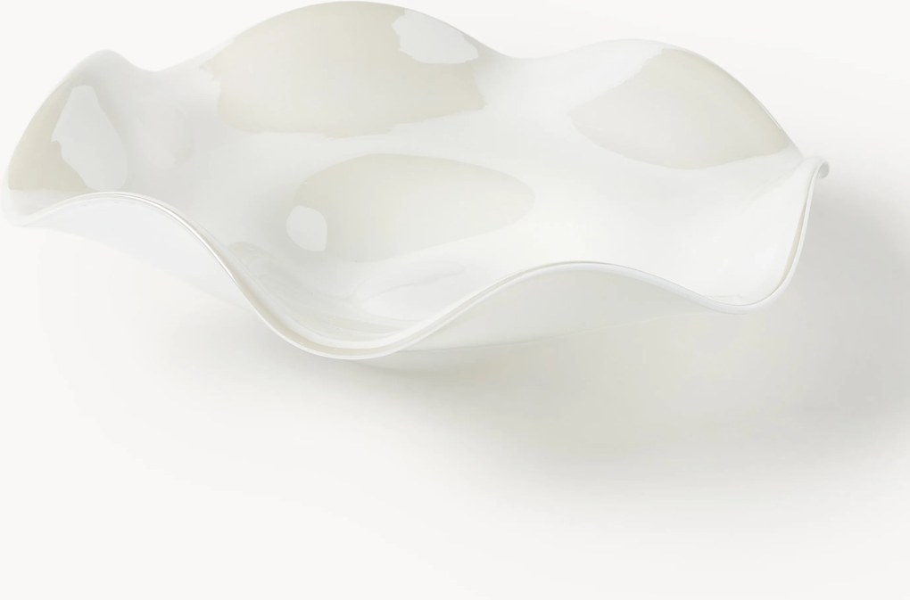 Handgemaakte glazen decoratieve schaal Ona, B 32 cm