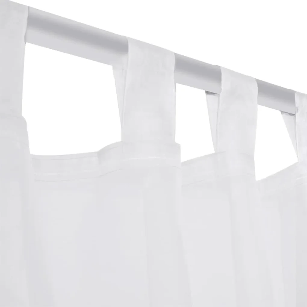 vidaXL Witte Vitrage 140 x 225 cm 2 stuks