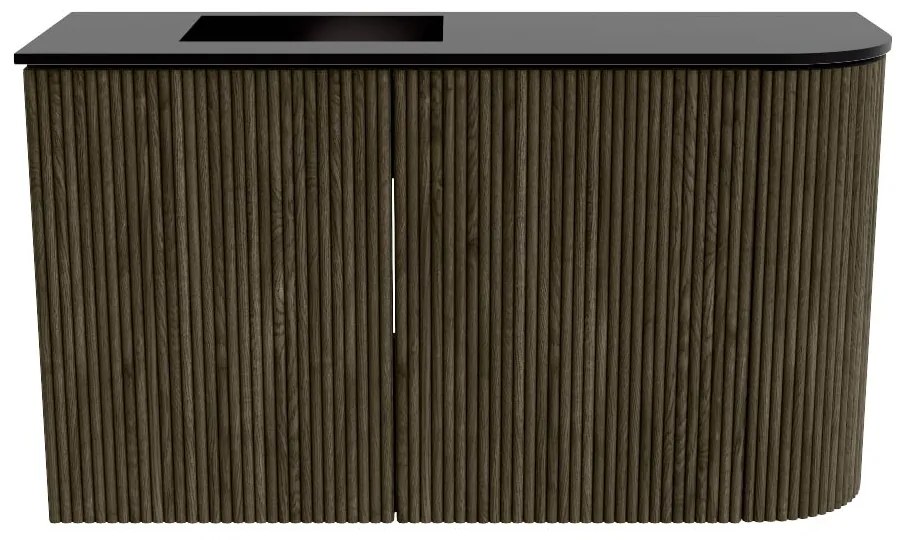 Mondiaz Joya 70cm toiletmeubel ronding rechts shadow met wastafel faye links zonder kraangat urban