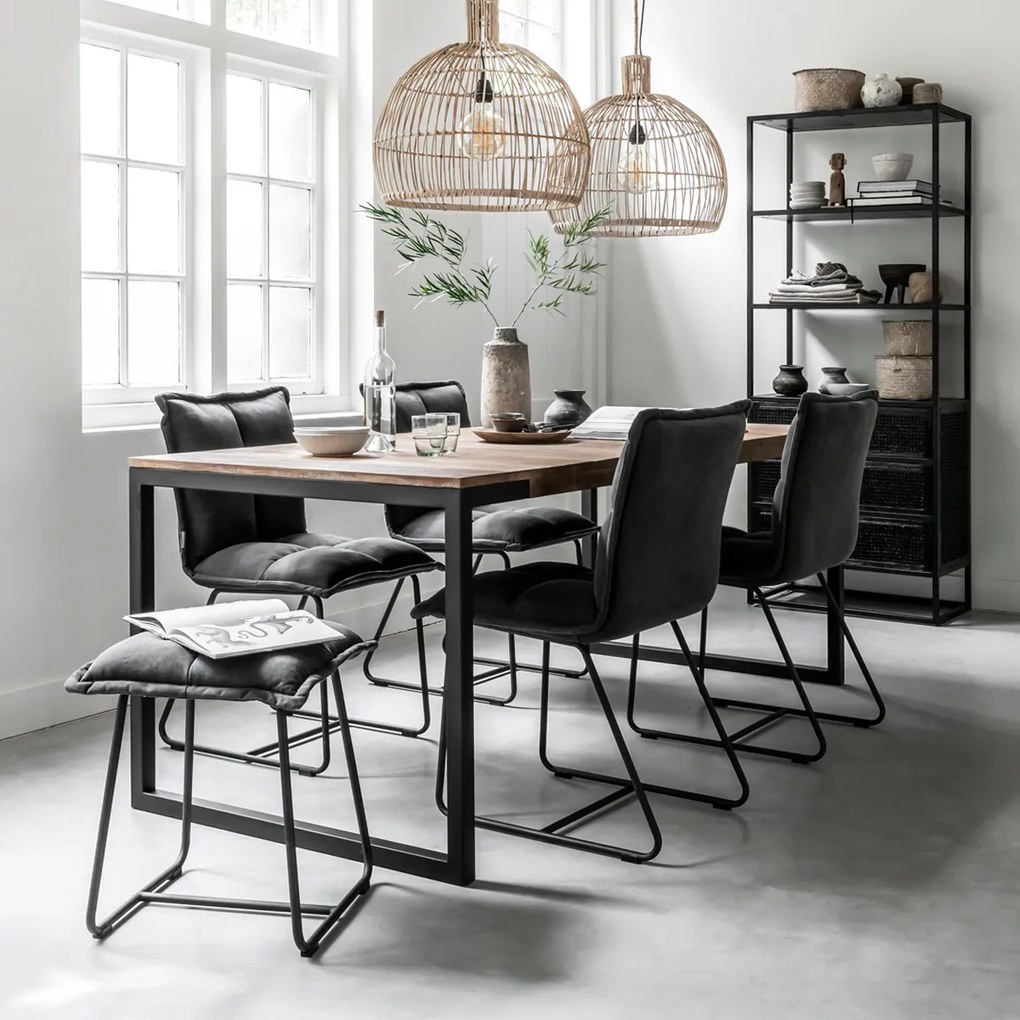 Must Living Spiderman Open Kast Met Lades Rotan - 75x40x190cm.