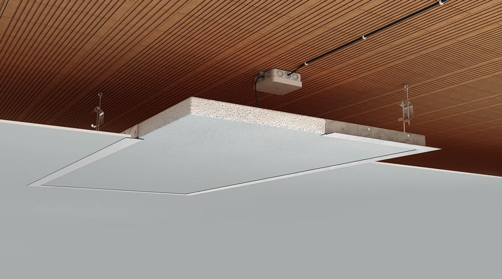 Ecosun E600c infrarood paneel plafond met verlaagd profiel 118x58cm 600W