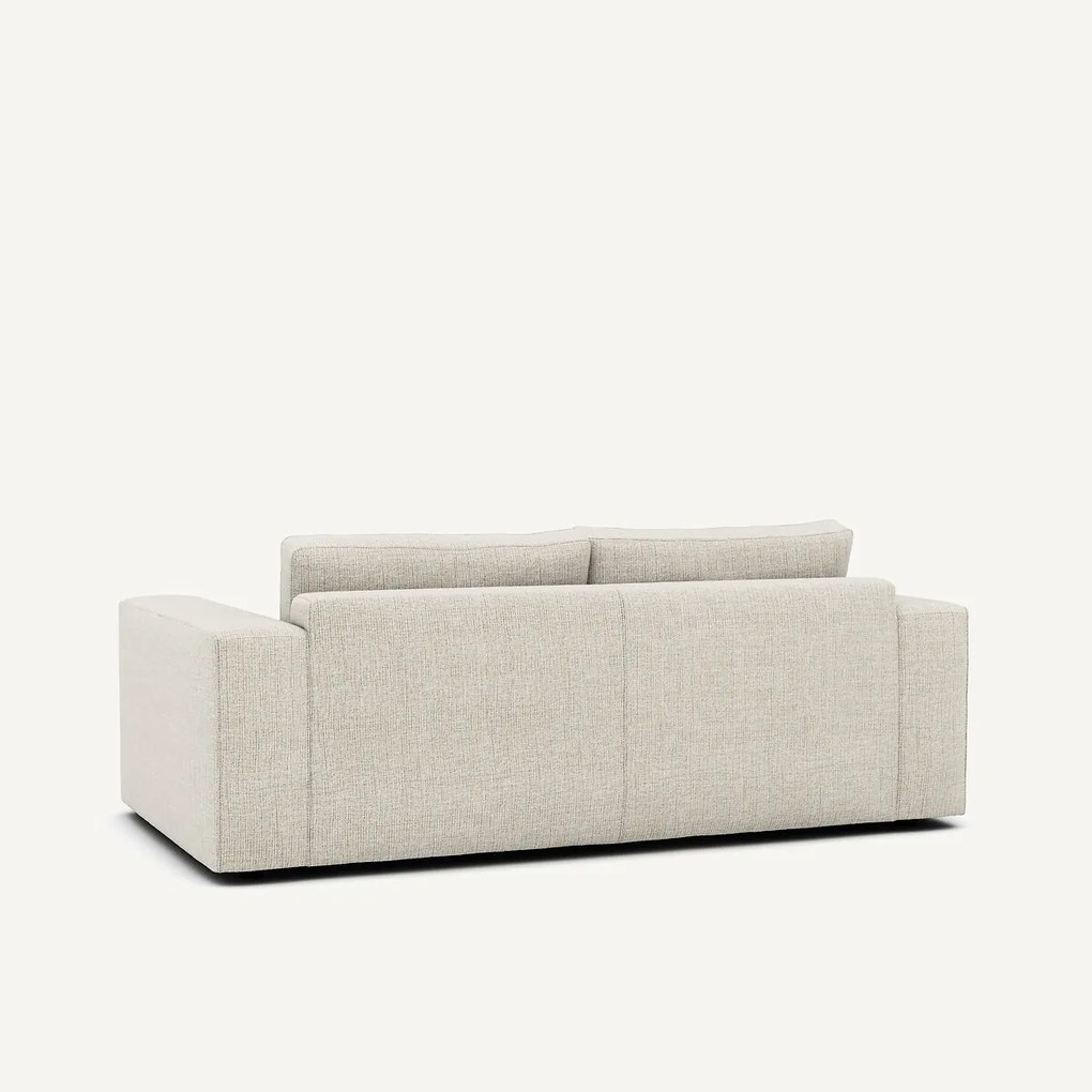 Compacte 3-zitsbank in gevlekt canvas, Skander