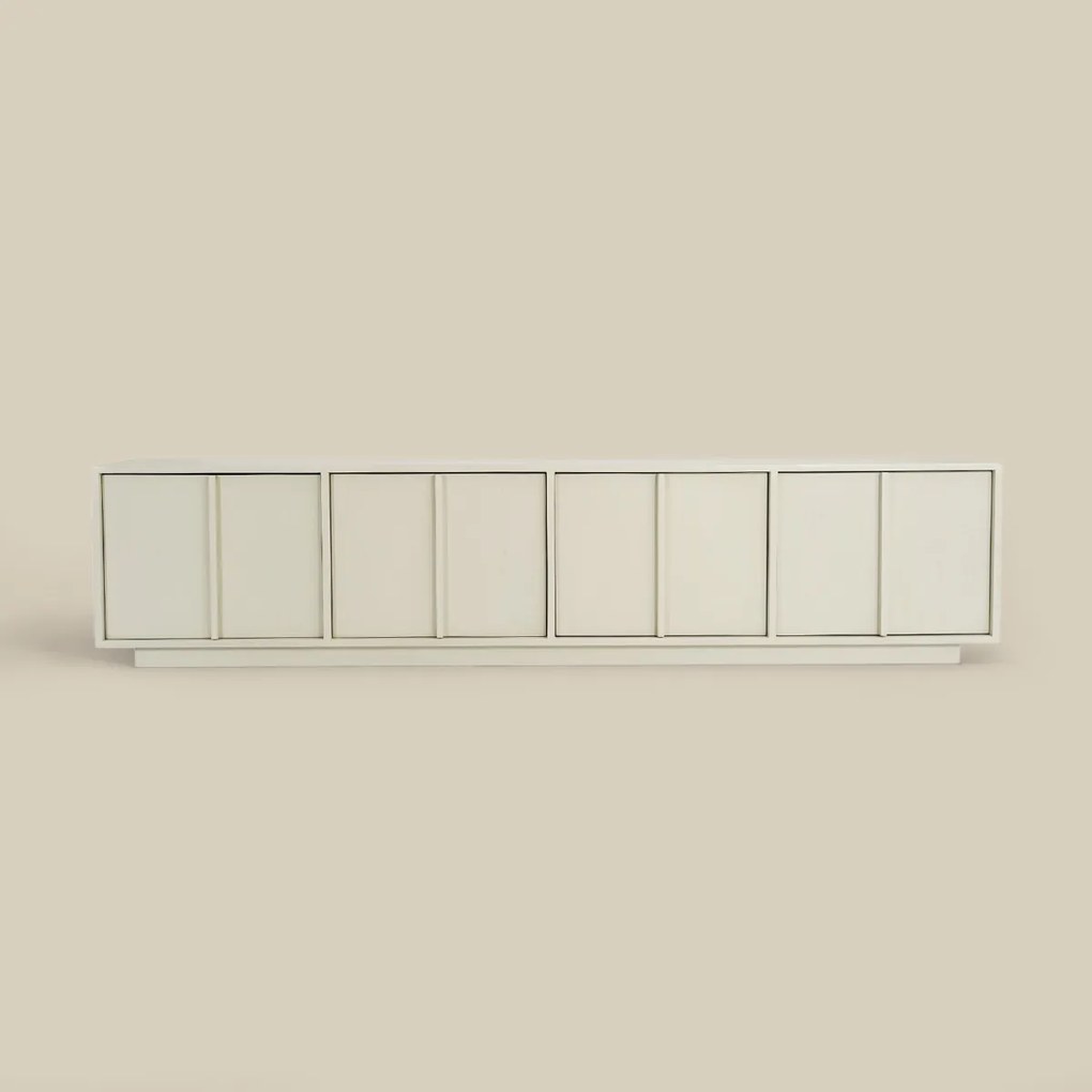 Beige Tv-meubel Japandi 200 Cm - 200x40x45cm.
