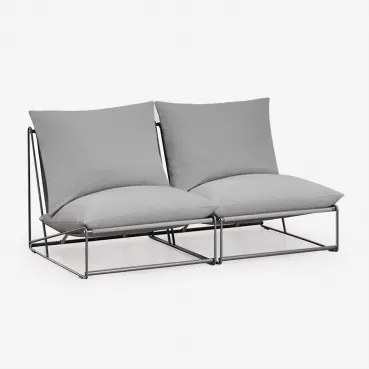Amaro 2-delige Modulaire Tuinbank Grijs - Sklum