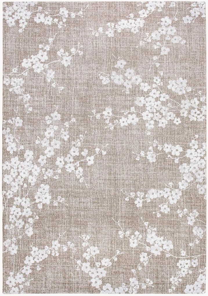Wasbaar jacquard in- & outdoor vloerkleed Sakura