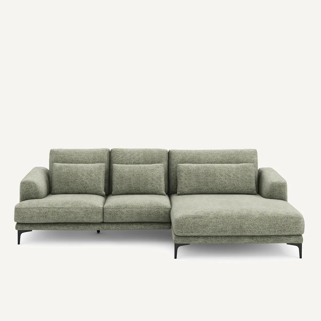 XL hoekbank rechts van stevig katoen, MARSILE