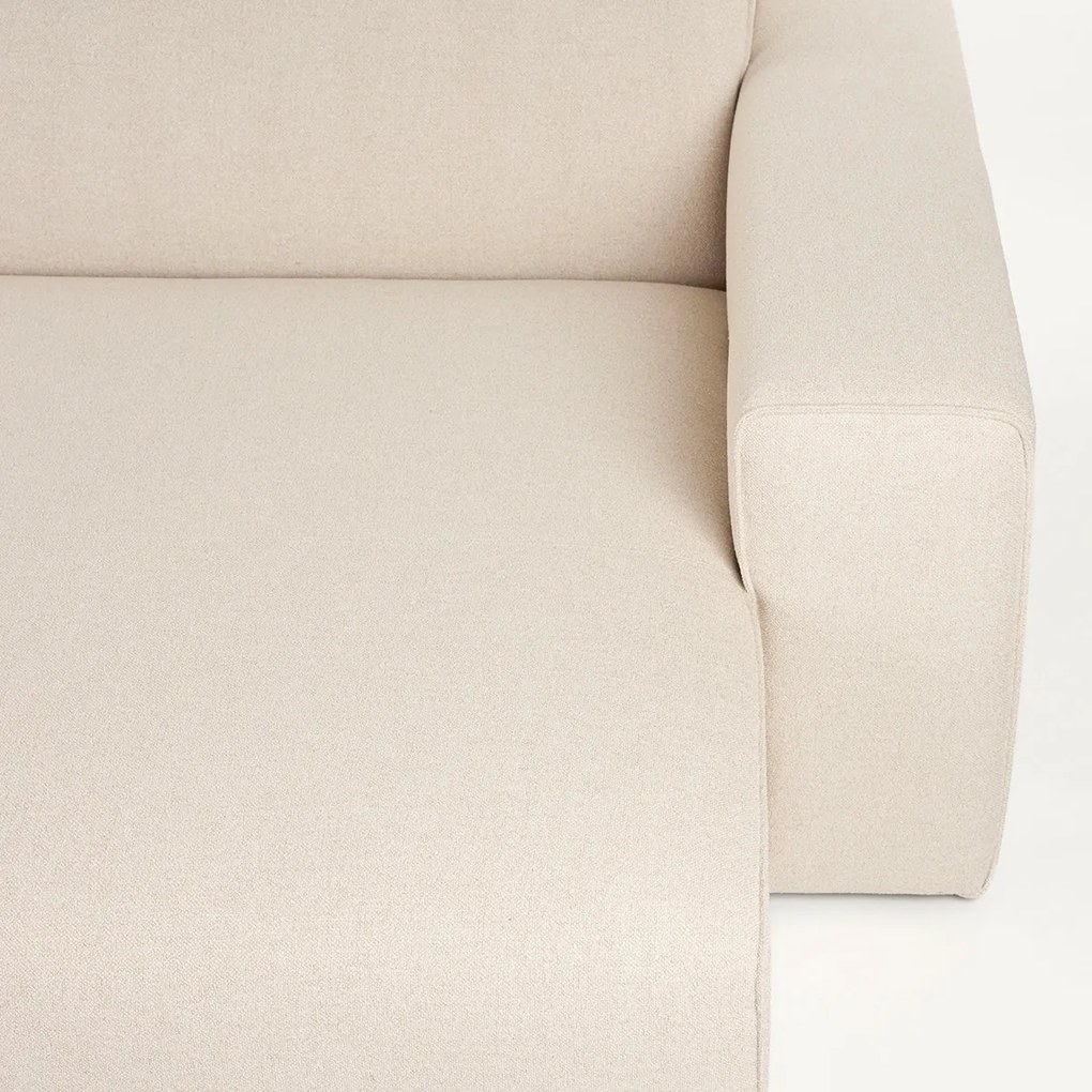Zuiver Milka Sand Design Bank Met Chaise Longue Rechts Zandkleur